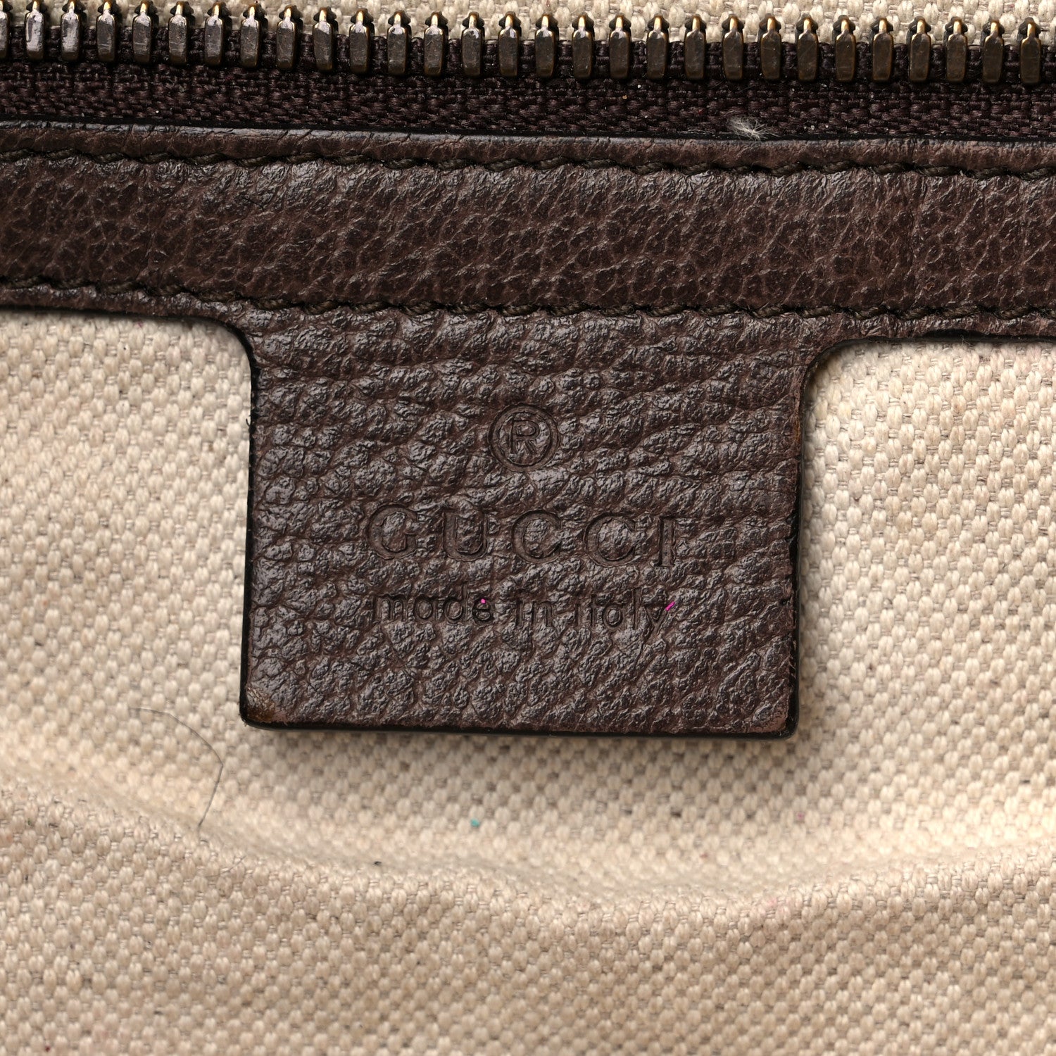 Gucci GG Supreme Monogram Web Ophidia Half Moon Hobo Brown 6 of 19