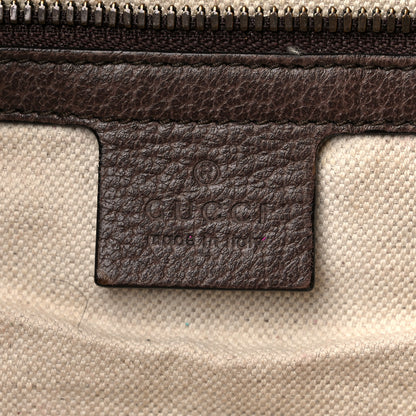 Gucci GG Supreme Monogram Web Ophidia Half Moon Hobo Brown 6 of 19
