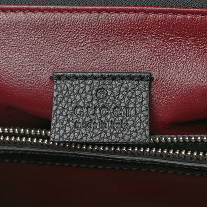 Gucci Grainy Calfskin Small Zumi Top Handle Bag Black 6 of 11