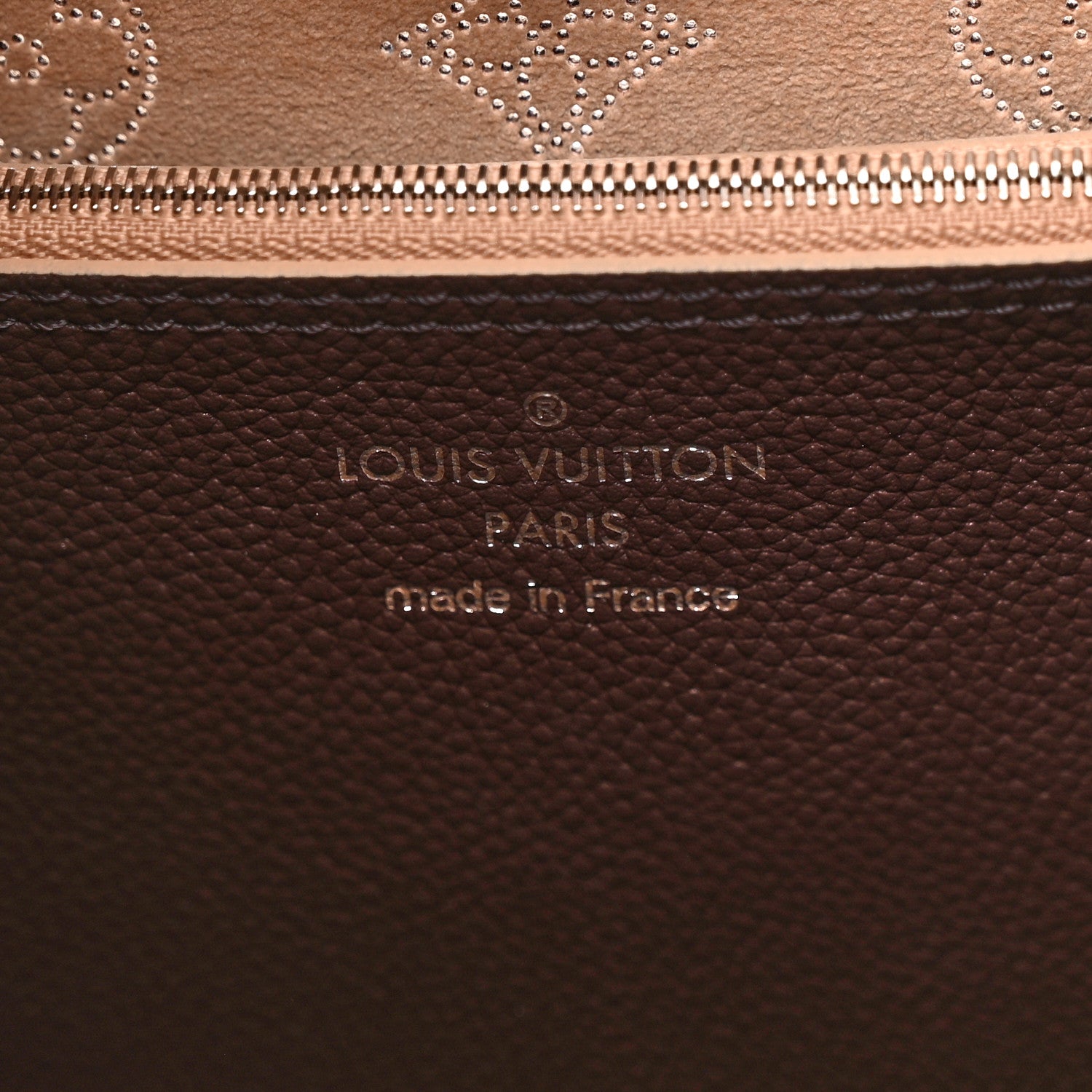 Louis Vuitton Mahina Carmel Hobo Chocolate 6 of 10