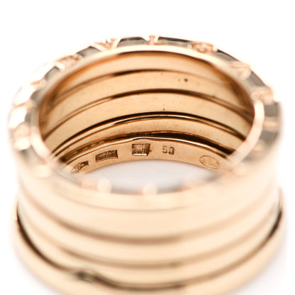 Bulgari 18K Yellow Gold B.Zero1 Four-Band Ring 50 5.25 5 of 5