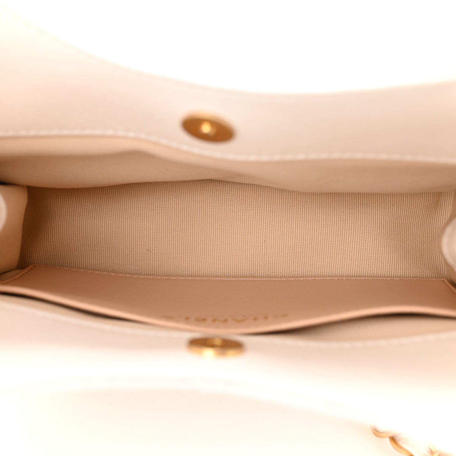 Chanel Shiny Crumpled Calfskin Quilted Small Wavy CC Hobo White 5 of 11