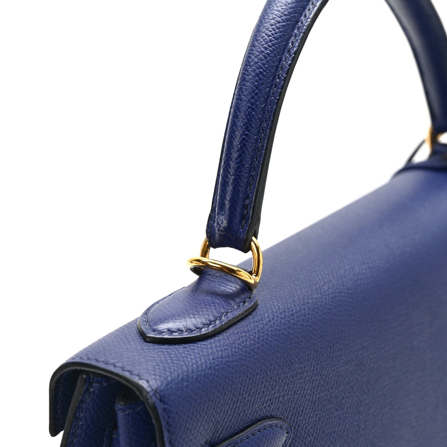 Hermes Epsom Kelly Sellier 32 Bleu Saphir 13 of 13
