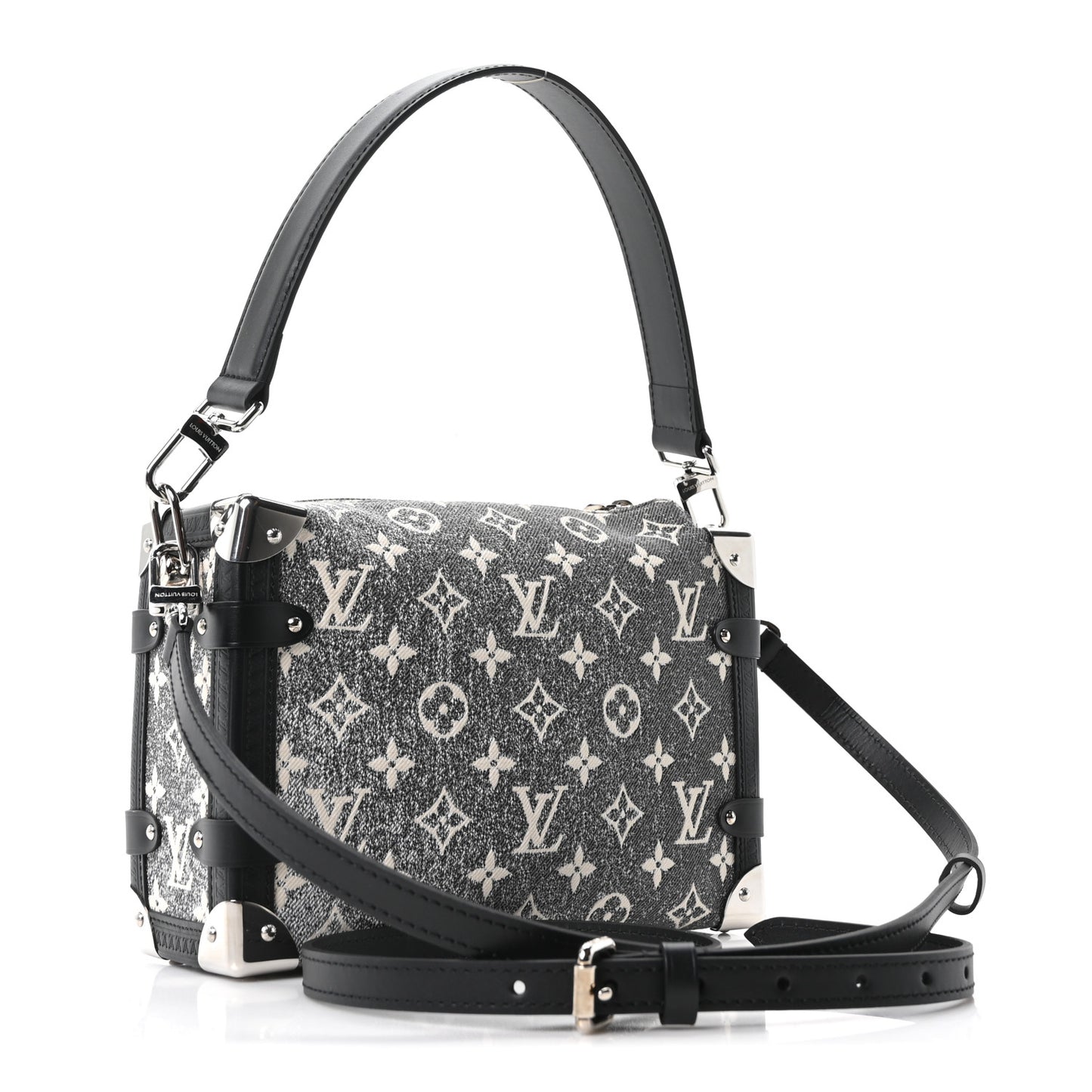 Monogram Jacquard Denim Side Trunk Grey