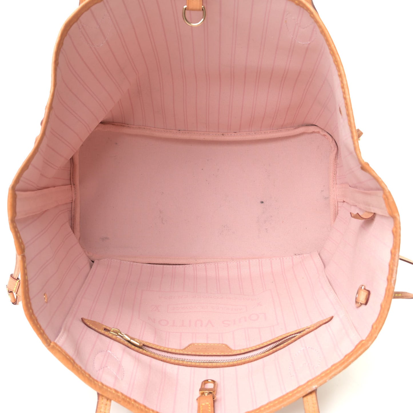 Damier Azur Neo Neverfull MM Rose Ballerine