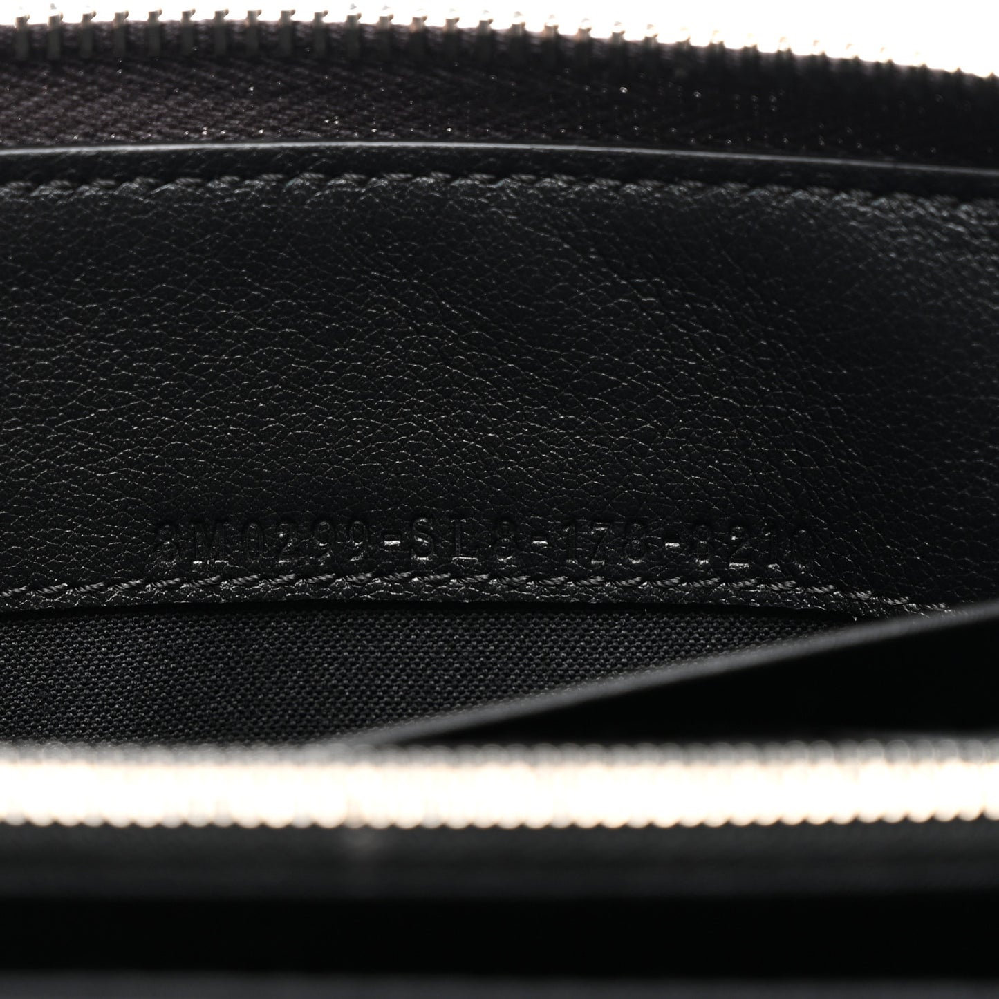 Snakeskin Metal Monster Eyes Zip Around Wallet Navy