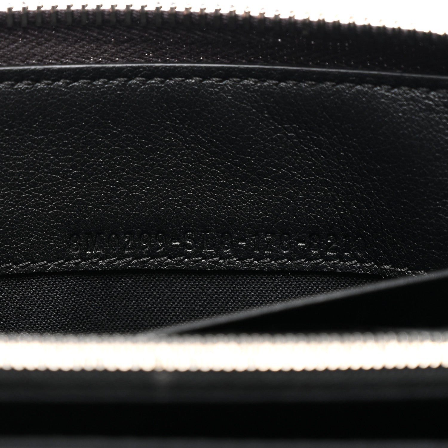 Fendi Snakeskin Metal Monster Eyes Zip Around Wallet Navy 8 of 12