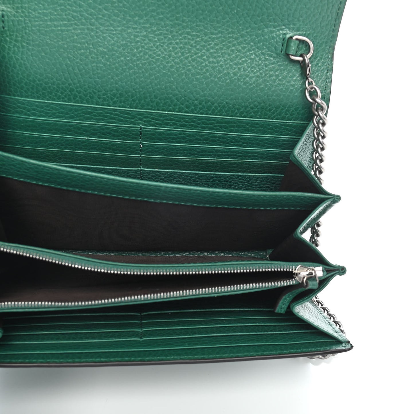 Calfskin Mini Dionysus Chain Wallet Emerald