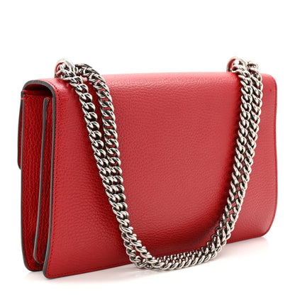 Gucci Dollar Calfskin Swarovski Crystal Small Dionysus Shoulder Bag Hibiscus Red 3 of 10
