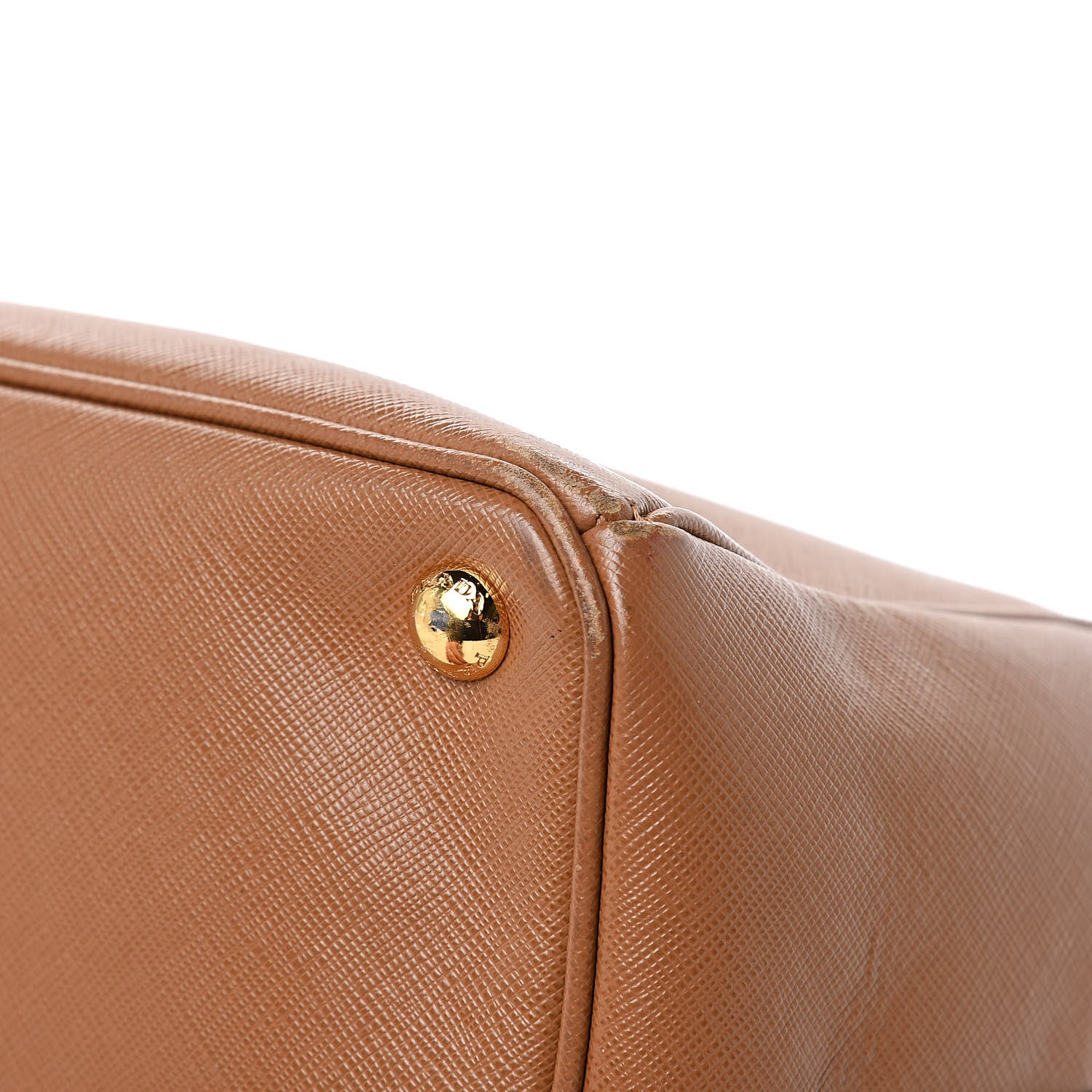 Prada Saffiano Large Galleria Double Zip Tote Caramel 13 of 22