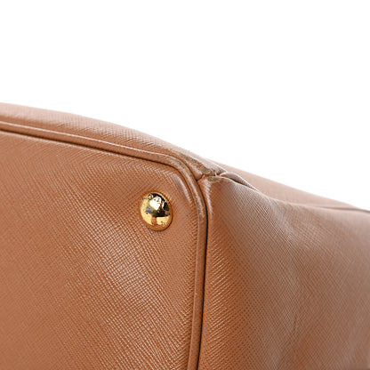 Prada Saffiano Large Galleria Double Zip Tote Caramel 13 of 22