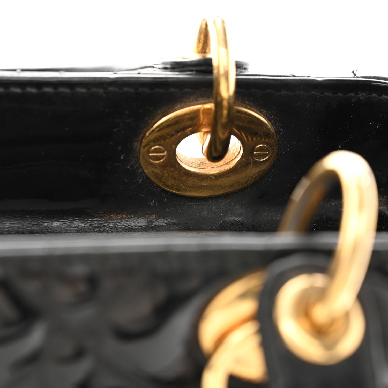 Christian Dior Patent Cannage Medium Lady Dior Black 11 of 12