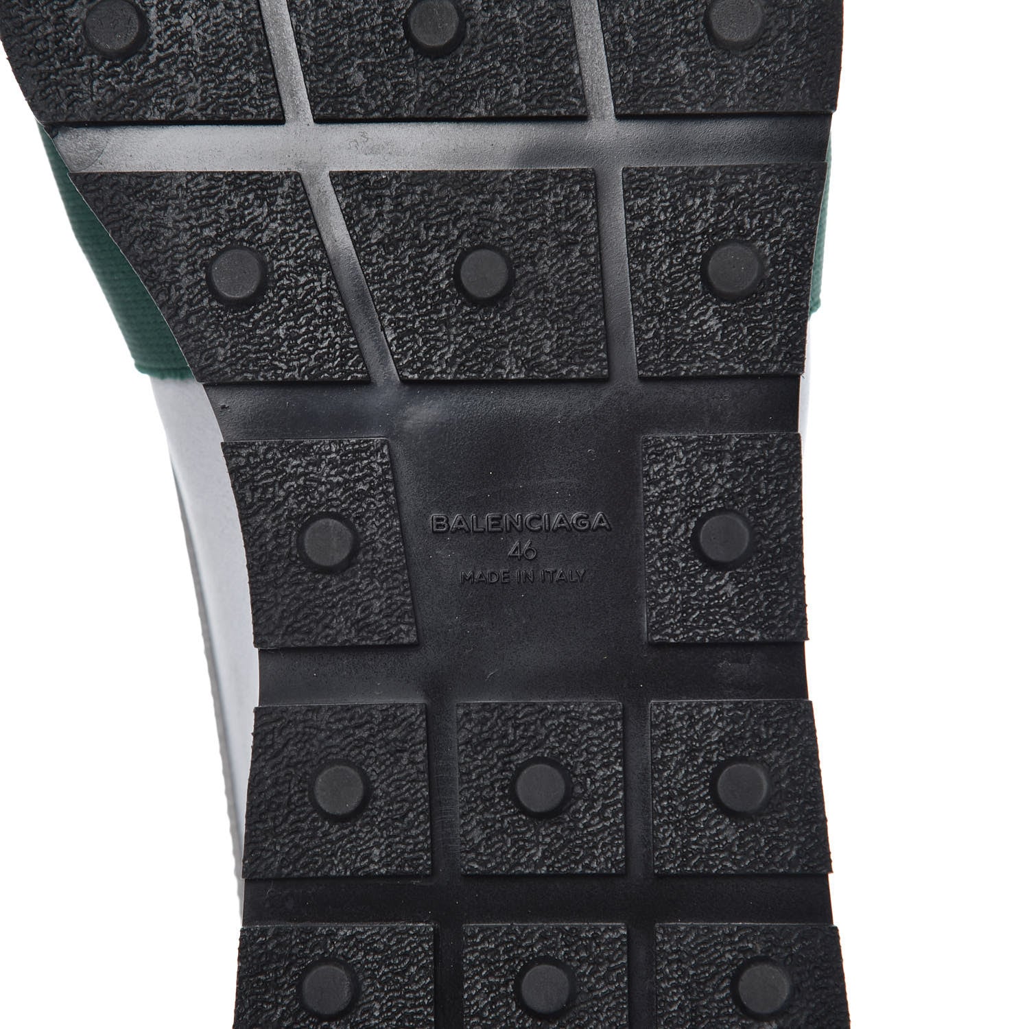 Balenciaga Mesh Calfskin Neoprene Suede Mens Race Runner Sneakers 46 Grey Green 6 of 12