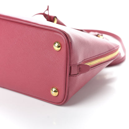 Prada Saffiano Lux Small Promenade Tote Peonia 8 of 11