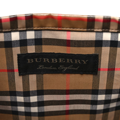 Burberry Coated Canvas Vintage Check Shopper Tote Black 6 of 10