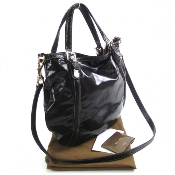 Gucci Dialux Medium Britt Tote Black 3 of 11