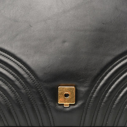 Gucci Calfskin Matelasse Large GG Marmont Shoulder Bag Black 18 of 26