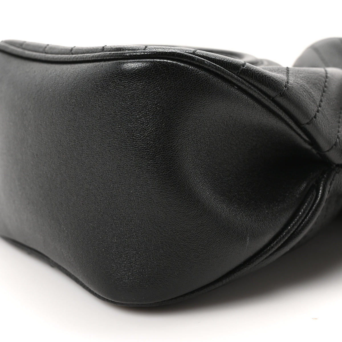 Gucci Sakai Be Green Calfskin Diagonal Stitched Mini Blondie Bucket Bag Black 10 of 10