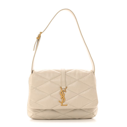 Saint Laurent Lambskin Quilted Le 57 Diamond Shoulder Bag Crema Soft 1 of 13