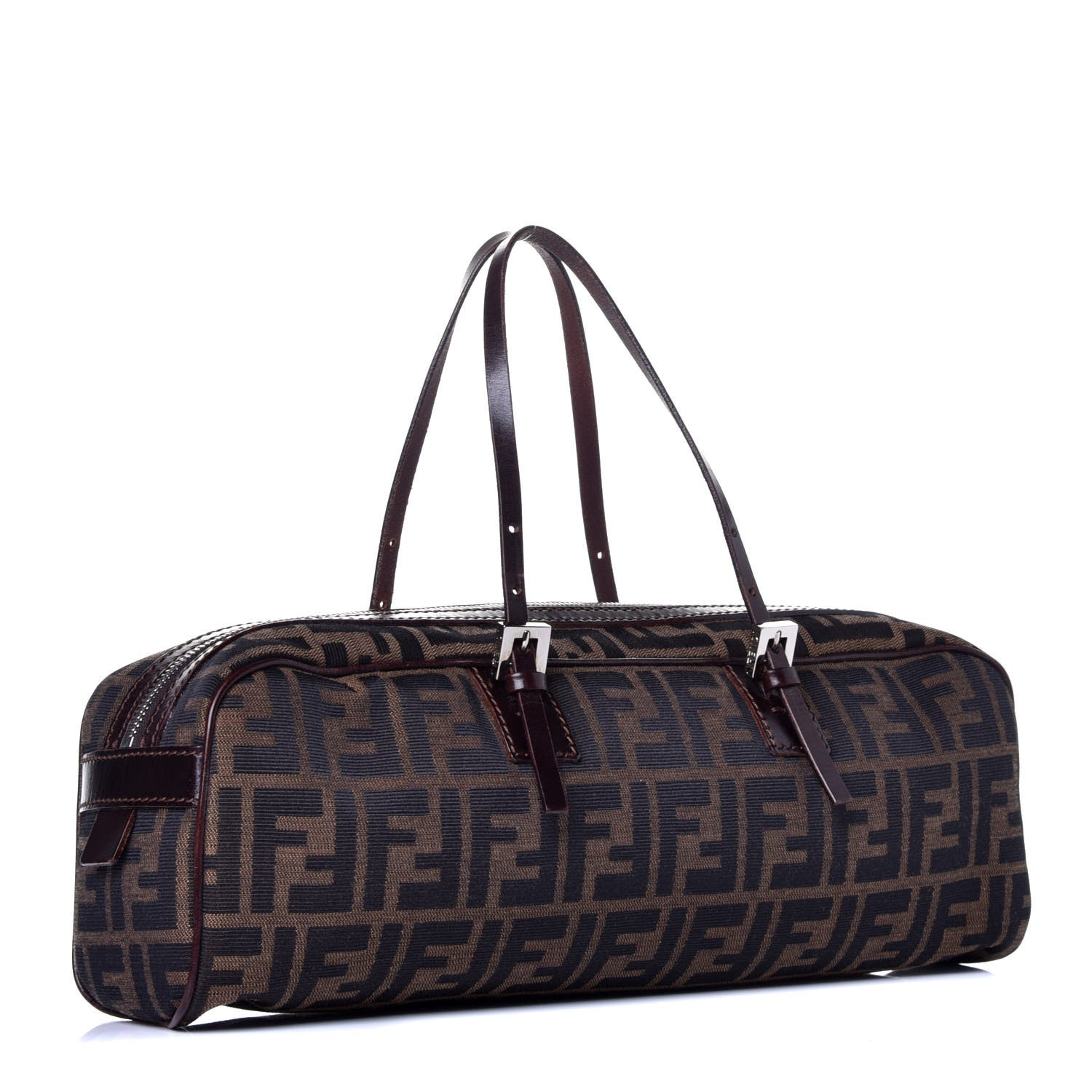 Fendi Zucca Buckle Tote Tobacco 3 of 9