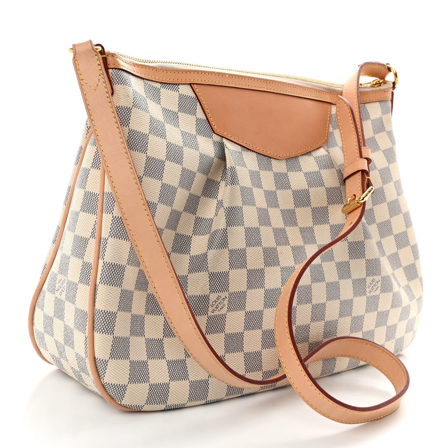 Louis Vuitton Damier Azur Siracusa MM 3 of 10