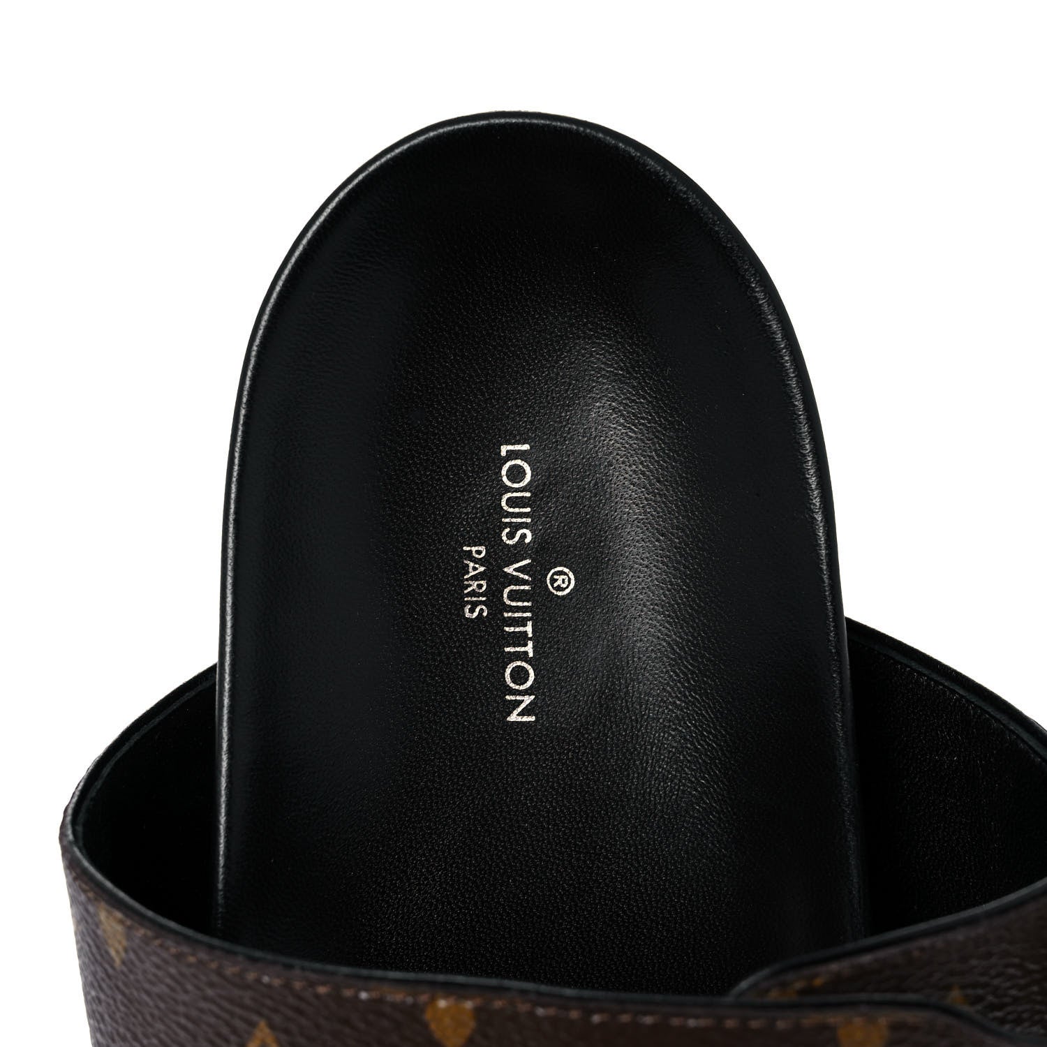 Louis Vuitton Monogram Bom Dia Mule Sandals 39 Black 7 of 9
