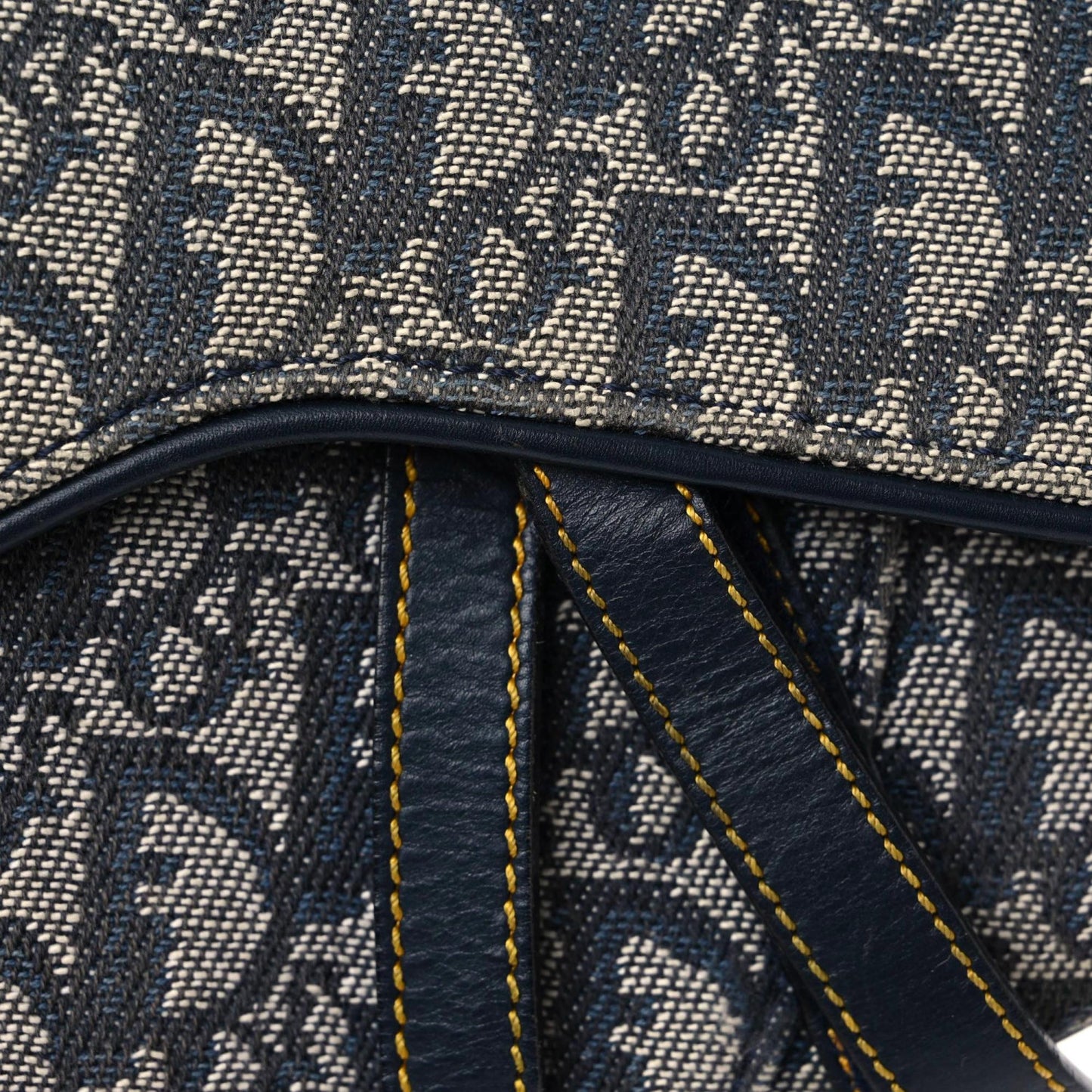 Monogram Saddle Bag Blue