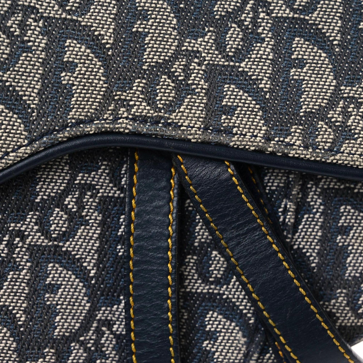 Christian Dior Monogram Saddle Bag Blue 7 of 17