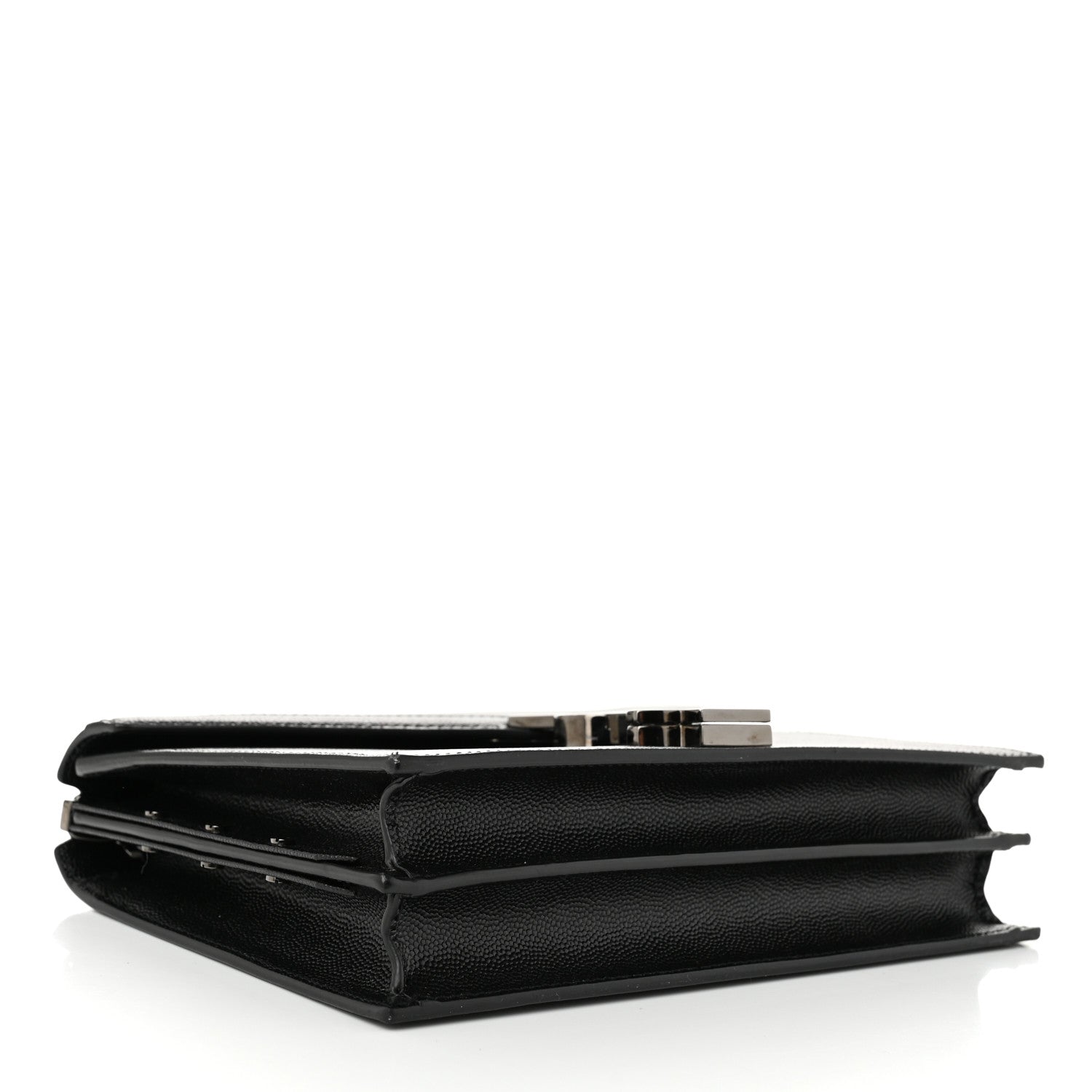 Saint Laurent Grain De Poudre Monogram Cassandra Clasp Bag Black 4 of 10