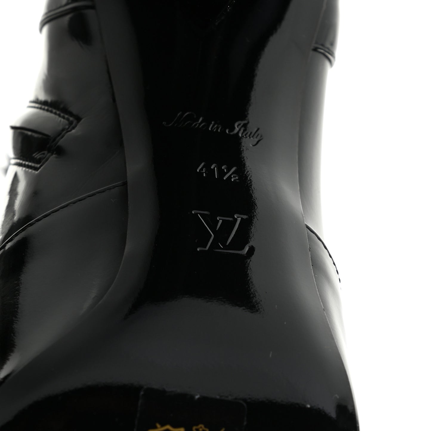 Patent Uniformes Silhouette Ankle Boots 41.5 Black