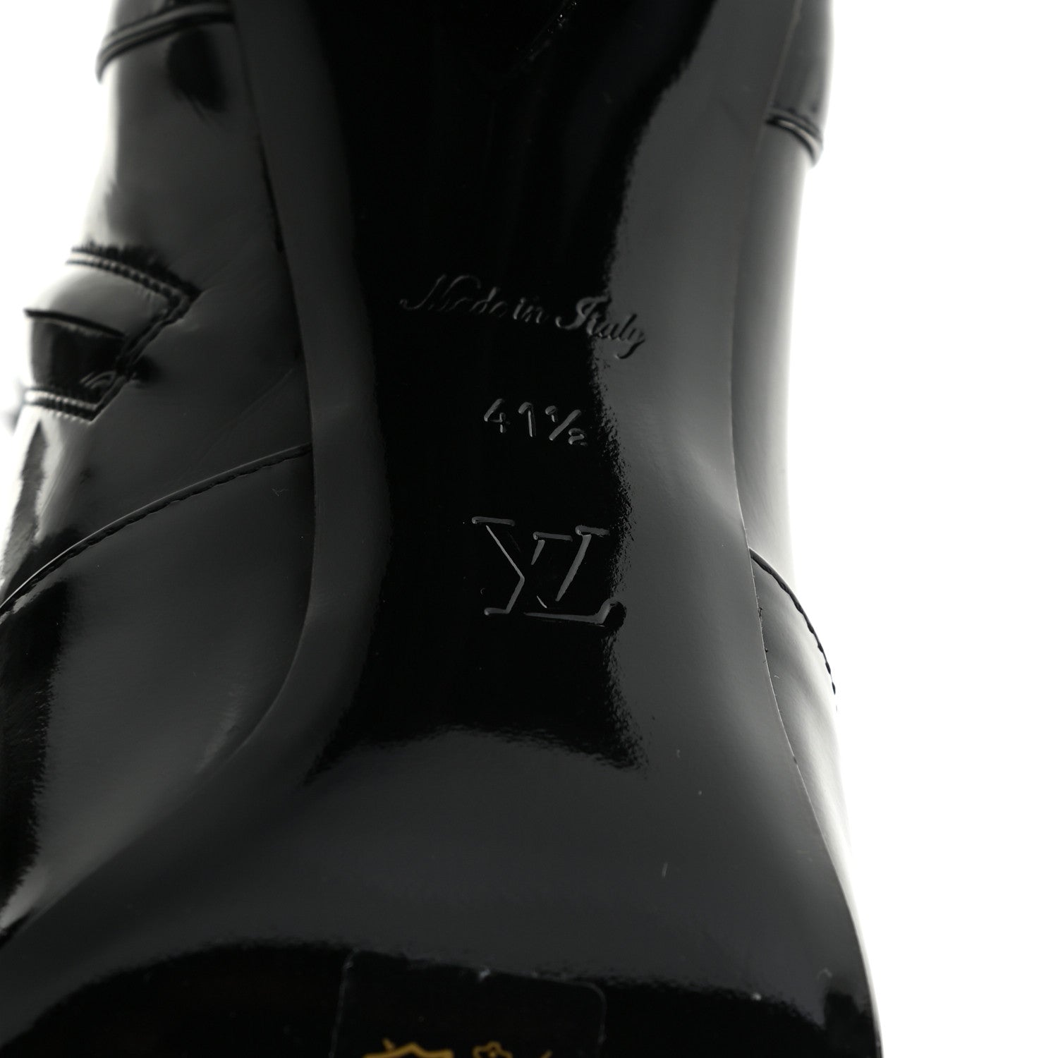 Louis Vuitton Patent Uniformes Silhouette Ankle Boots 41.5 Black 7 of 7