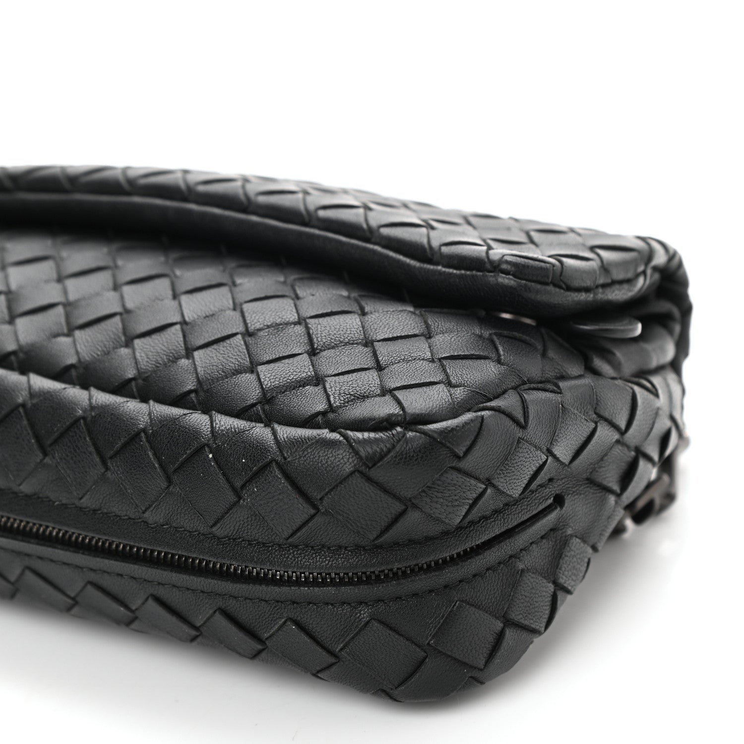 Bottega Veneta Nappa Intrecciato Small Chain Crossbody Black 7 of 7