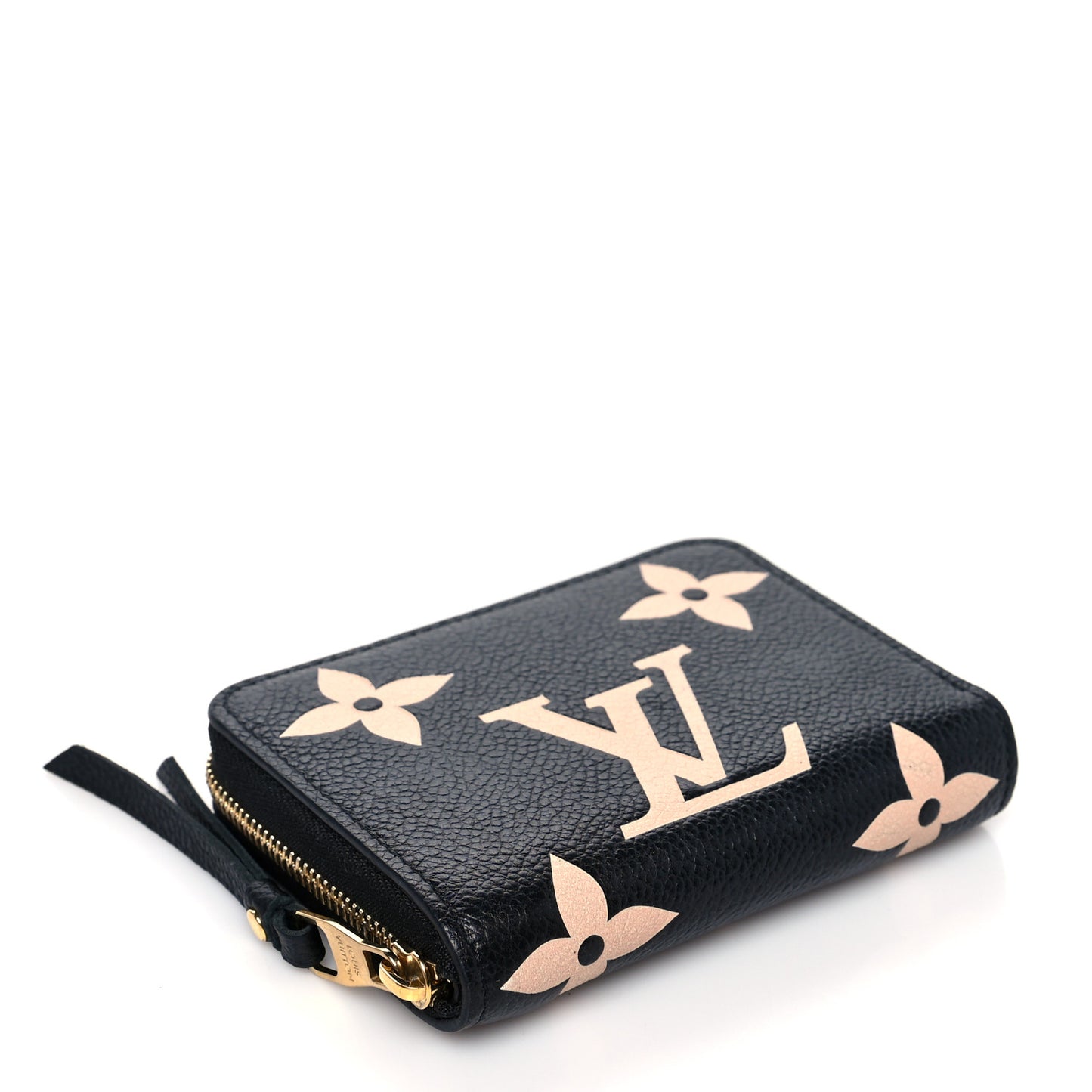 Empreinte Monogram Giant Zippy Coin Purse Black Beige