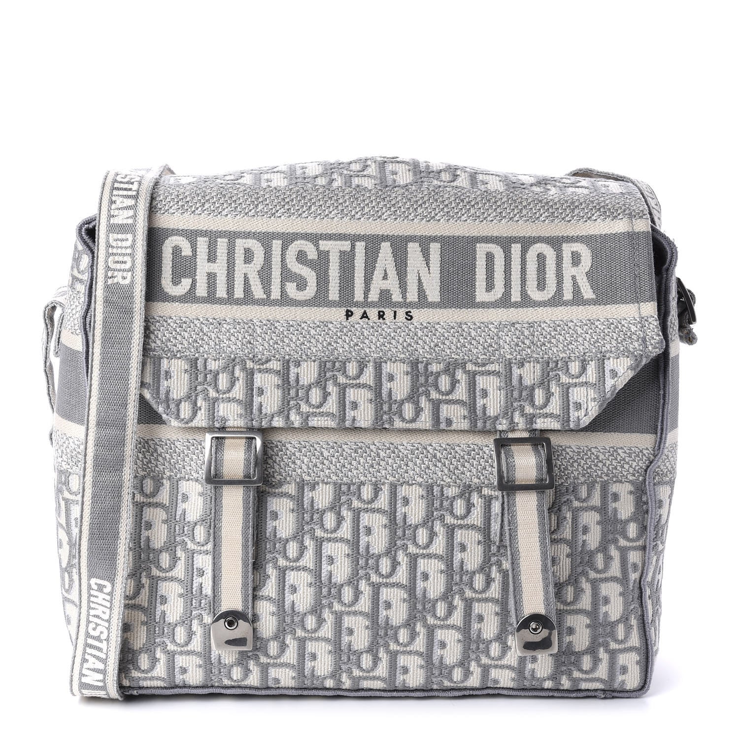 Christian Dior Oblique Medium Diorcamp Messenger Grey 1 of 11