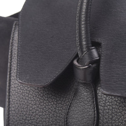 Celine Crisped Calfskin Mini Tie Knot Tote Black 10 of 29