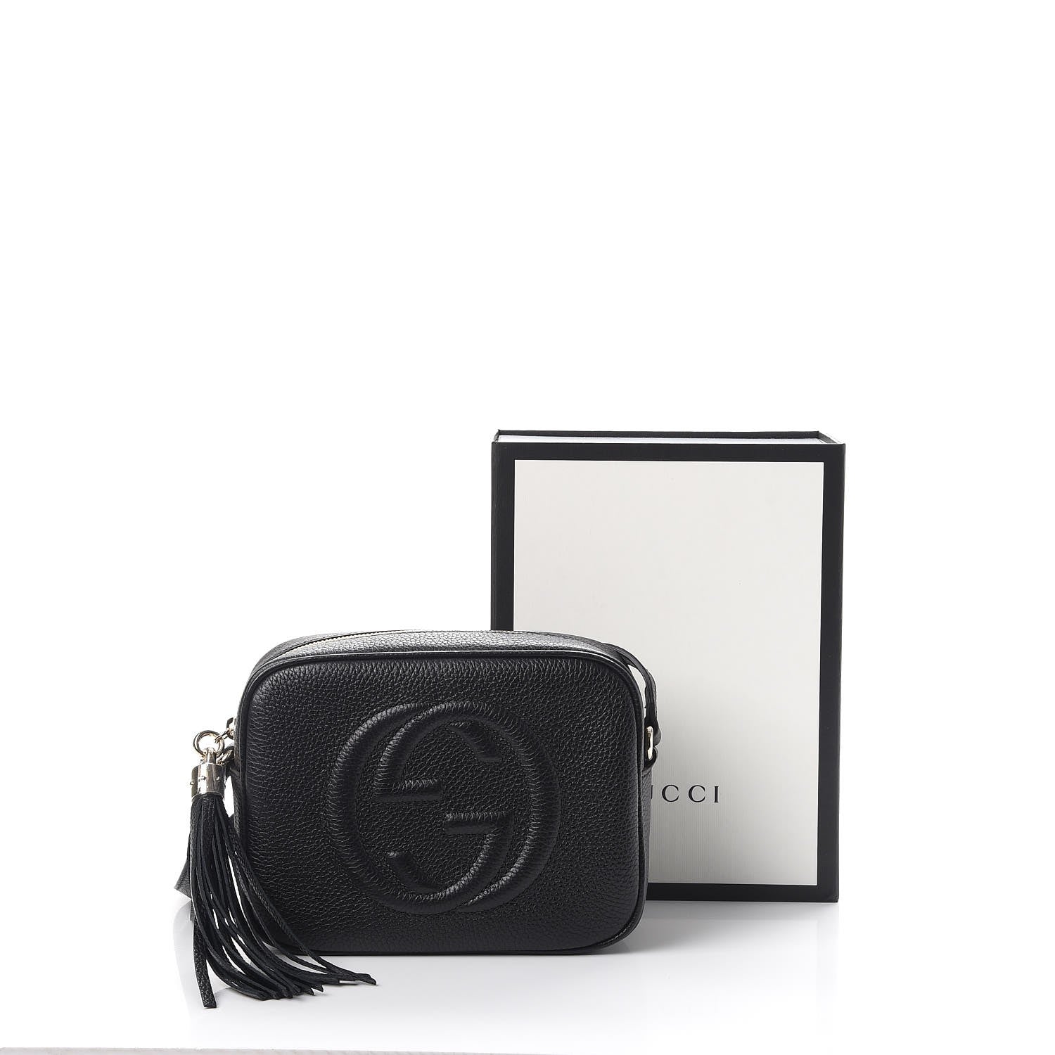 Gucci Pebbled Calfskin Small Soho Disco Bag Black 8 of 8