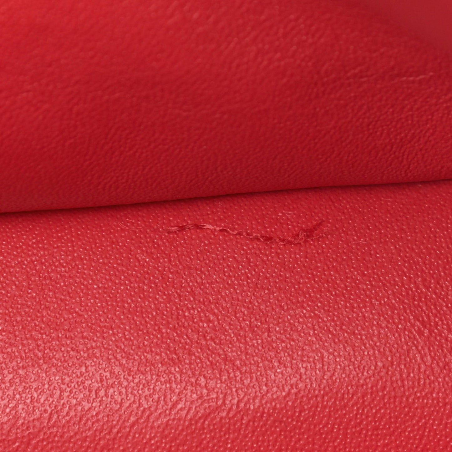 Caviar Quilted Medium Double Flap Red