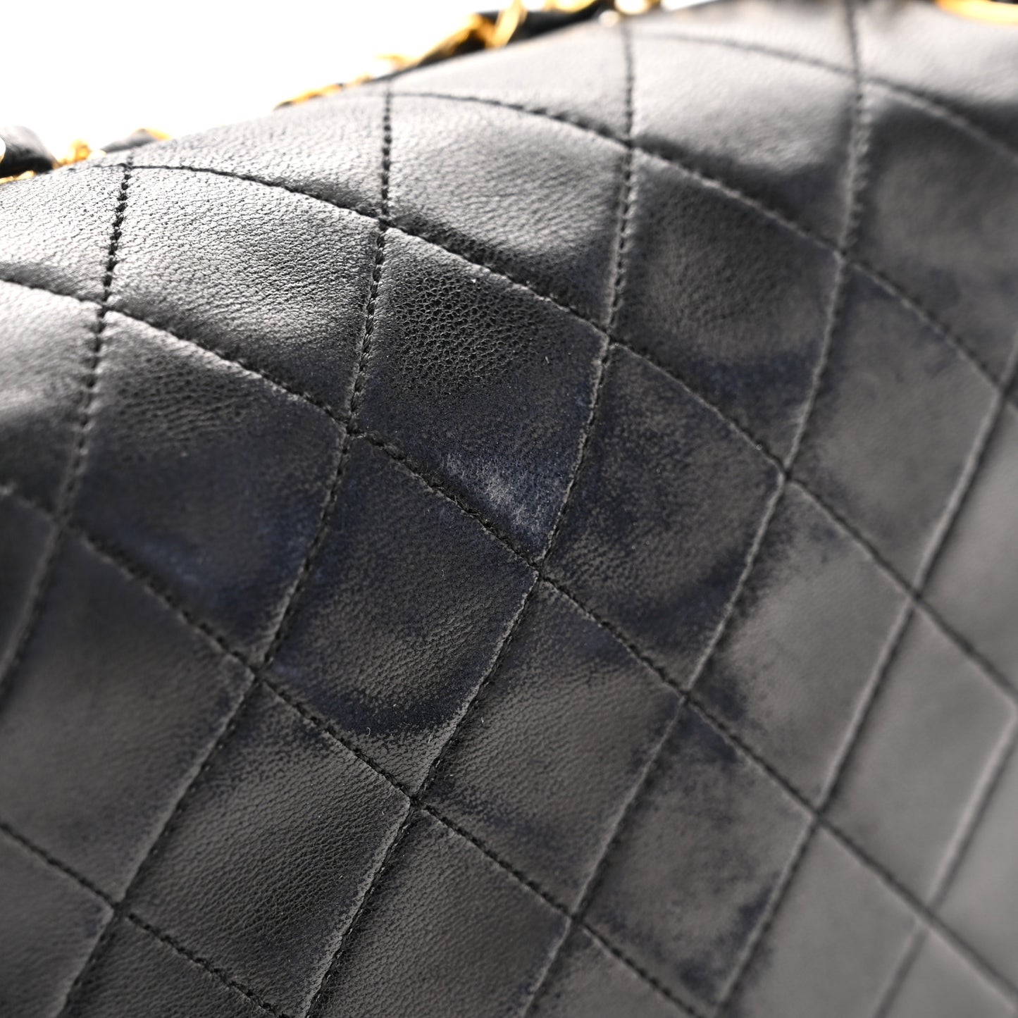 Lambskin Quilted Small Single Flap Black