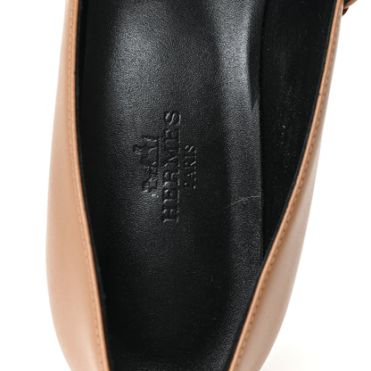Hermes Calfskin Kiara 40 Pumps 38 Naturel Clair 8 of 10