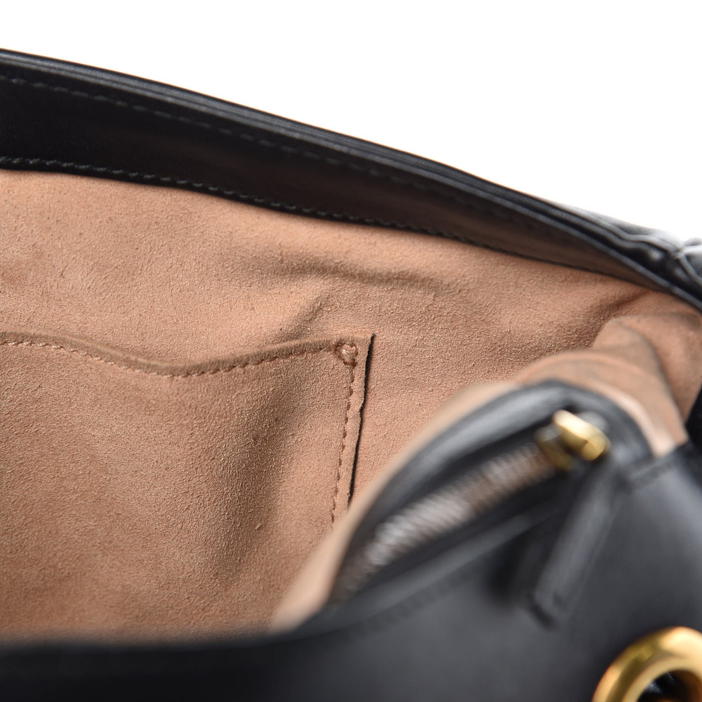 Calfskin Matelasse Medium GG Marmont Shoulder Bag Black