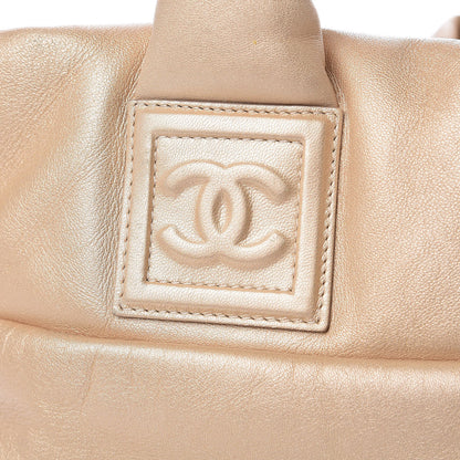 Chanel Metallic Lambskin Small Coco Cocoon Reversible Tote Light Gold 11 of 17