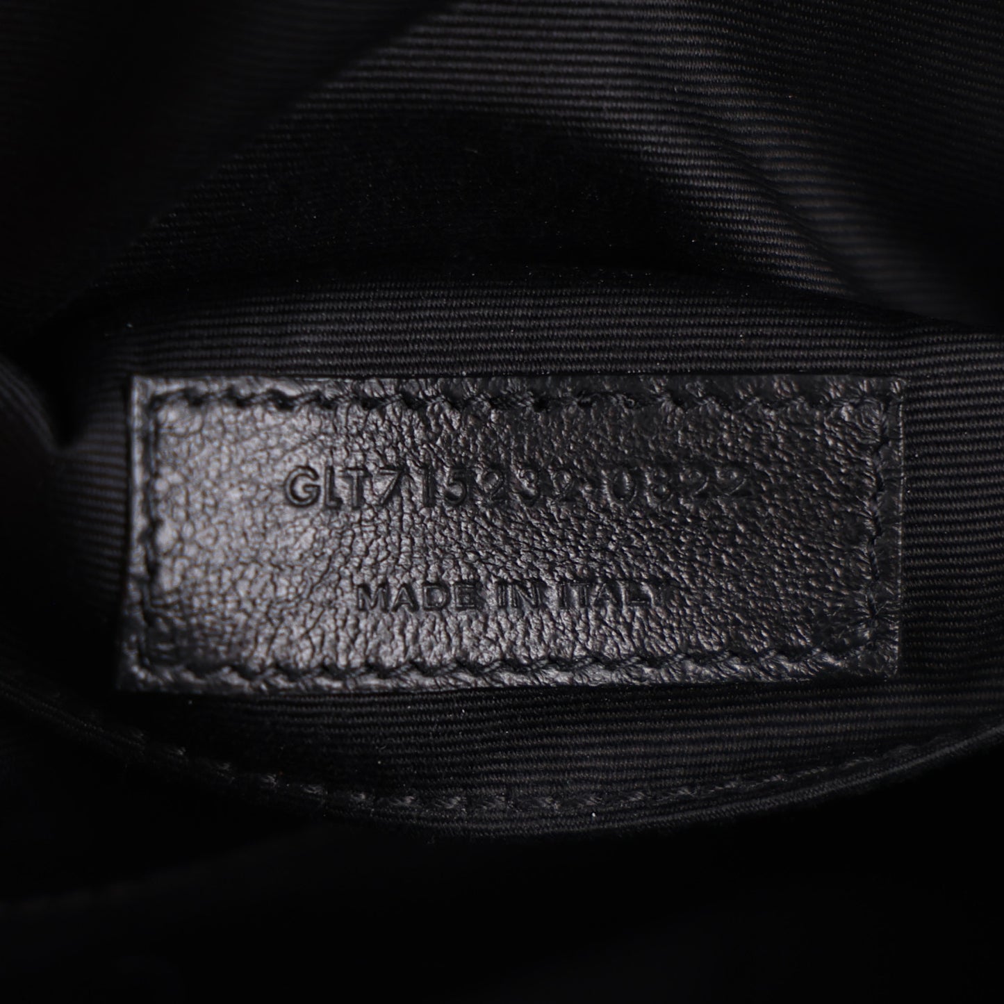 Calfskin Matelasse Monogram Lou Camera Bag Black
