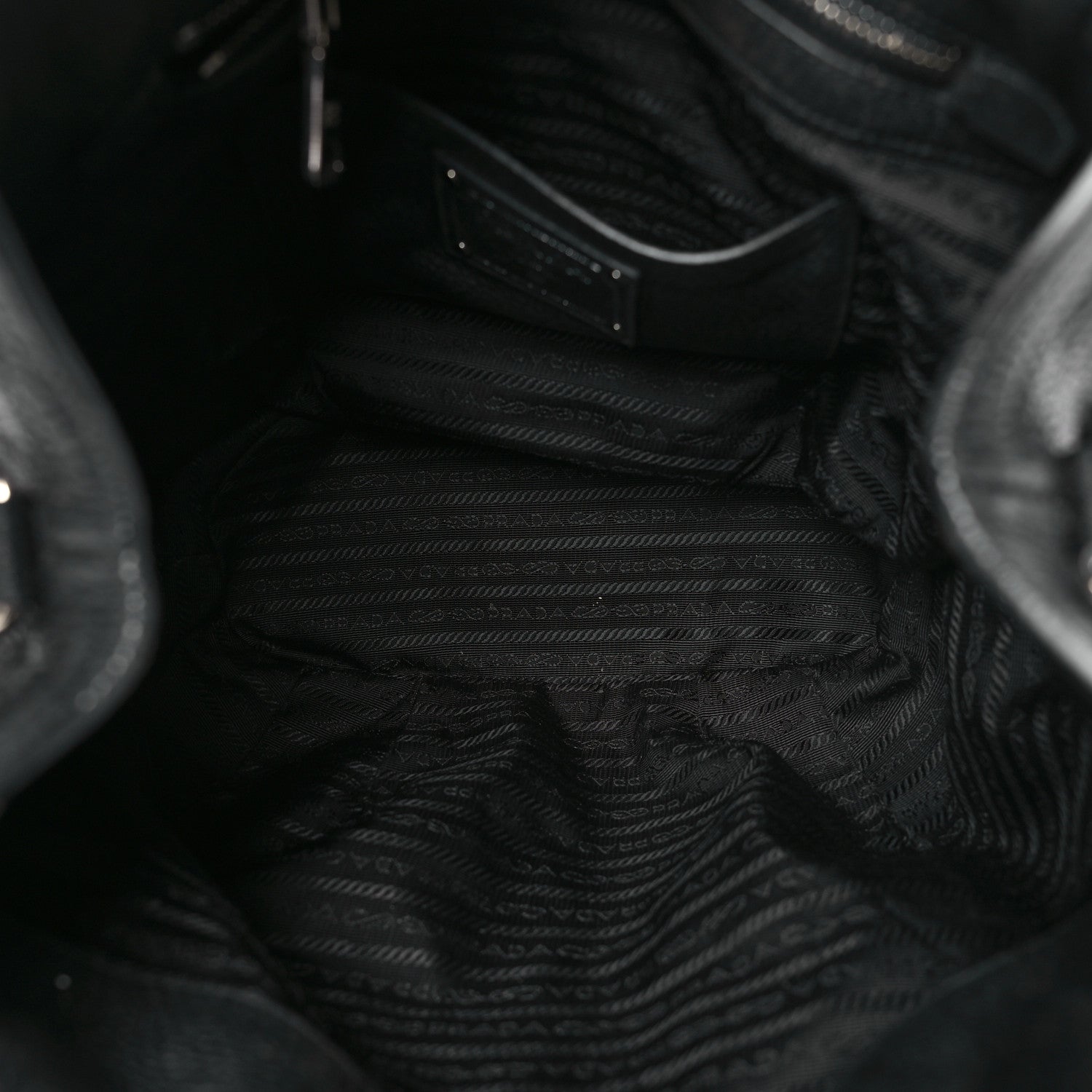 Prada Vitello Daino Shopping Tote Black 5 of 13