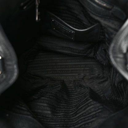 Prada Vitello Daino Shopping Tote Black 5 of 13