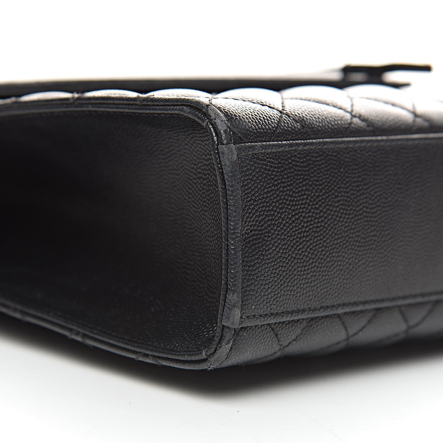 Grain De Poudre Large Tri-Quilt Monogram Satchel Black