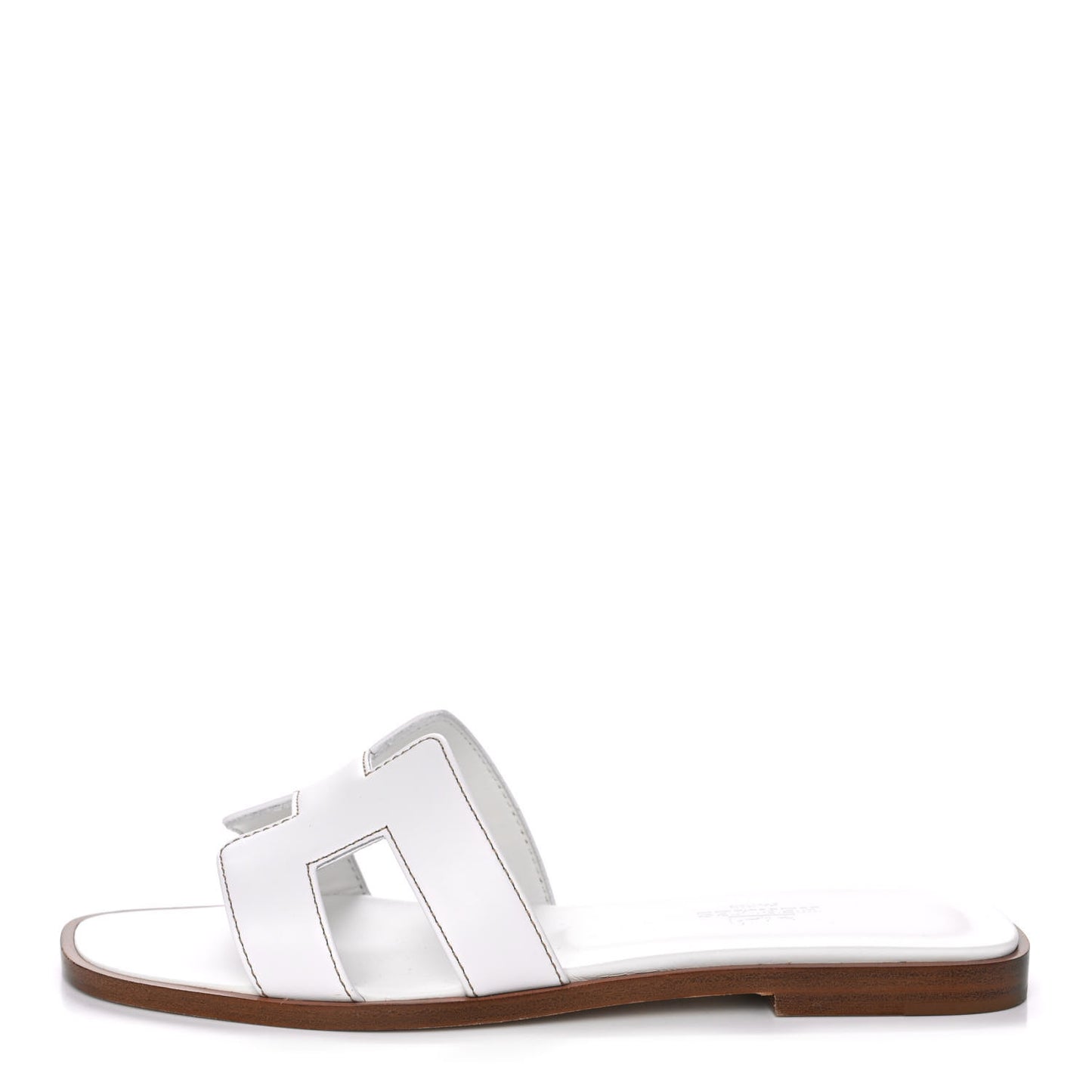 Box Calfskin Oran Sandals 35.5 White