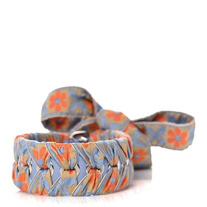Fendi Calfskin Ribbon Lace Up Floral Mini Strap You Blue 2 of 4