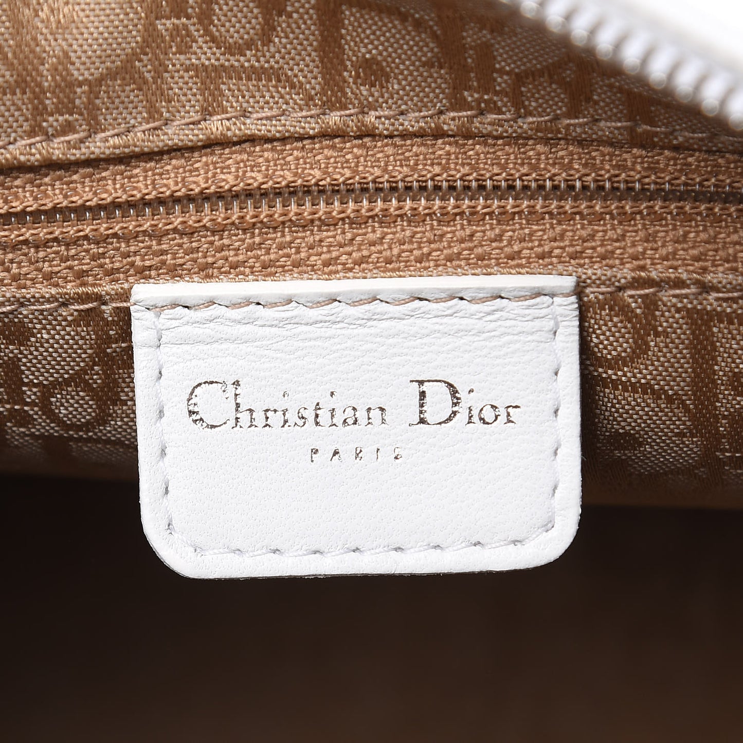Lambskin Cannage Medium Lady Dior White