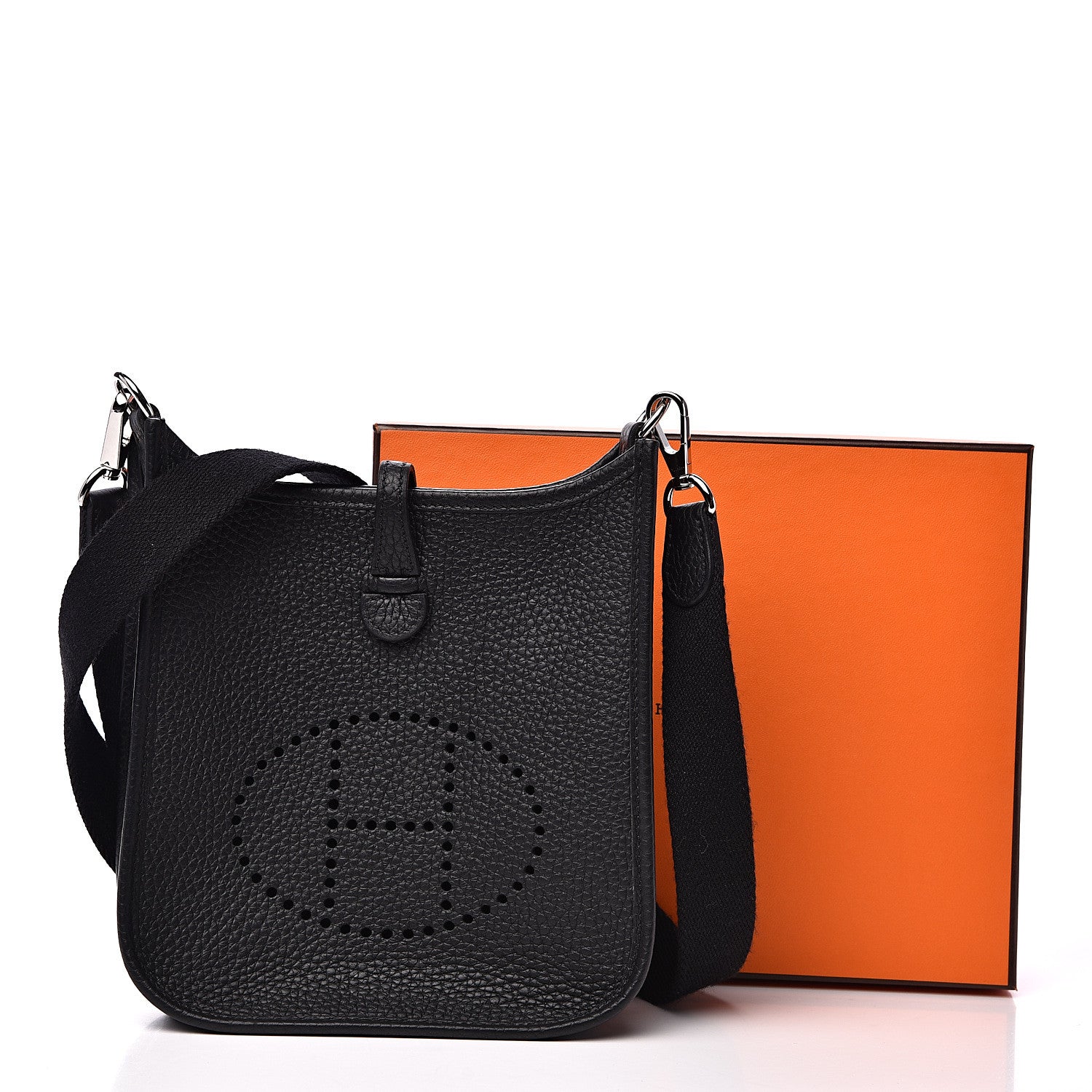 Hermes Taurillon Clemence Evelyne TPM Black 9 of 9