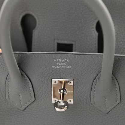 Hermes Togo Birkin 25 Gris Mouette 5 of 10